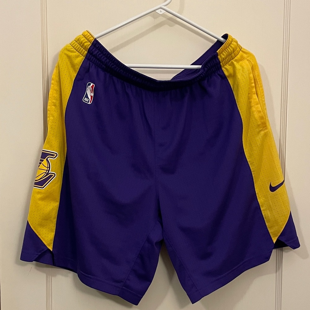 Nike Purple & Gold Basketball Shorts - Lakers Styling